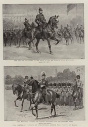 プリンスオブウェールズ前のボランティアの100周年記念レビュー